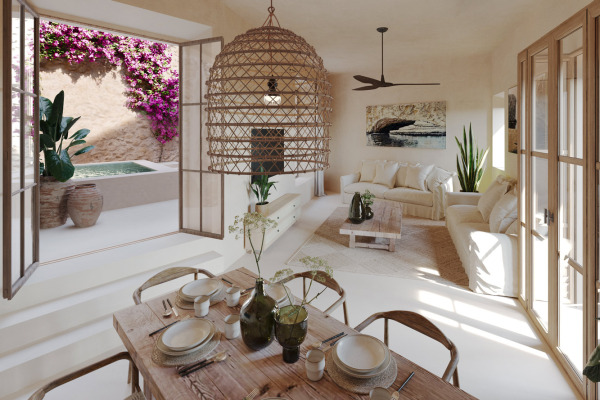 Hochwertig saniertes Stadthaus mit Pool im Innenhof und Garage in Arta Bild 3