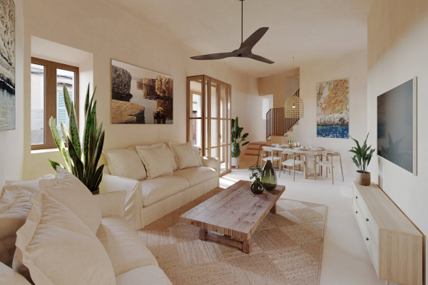 Hochwertig saniertes Stadthaus mit Pool im Innenhof und Garage in Arta Bild 4