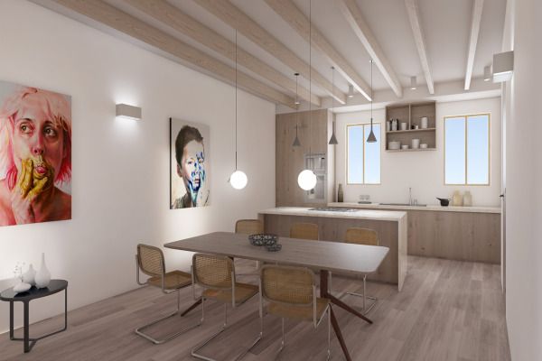 Exklusives Stadthaus mit Meerblick von der Dachterrasse in Santa Catalina Bild 4