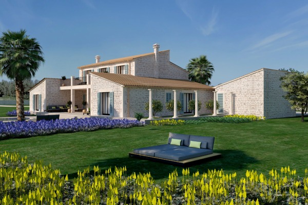 Grundstück mit genehmigter Baulizenz für eine Finca mit Pool