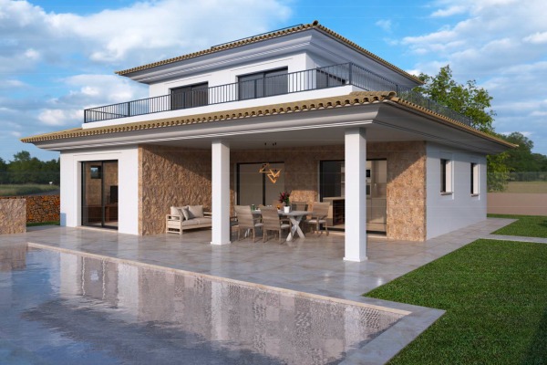 Exklusive Neubauvilla mit Pool in Cala Llombards