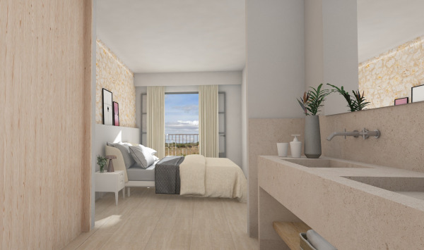 Neubau-Stadthaus mit Pool im Innenpatio in Ses Salines Bild 7