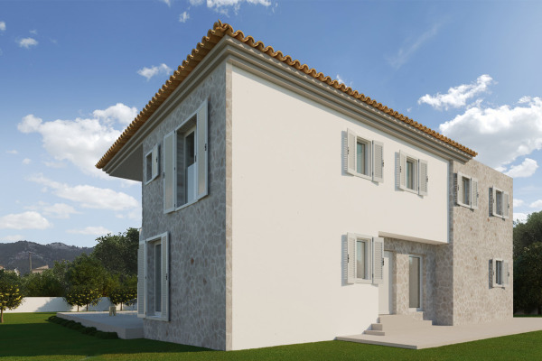 Neubauvilla im Fincastil im Ortskern von Andratx Bild 3