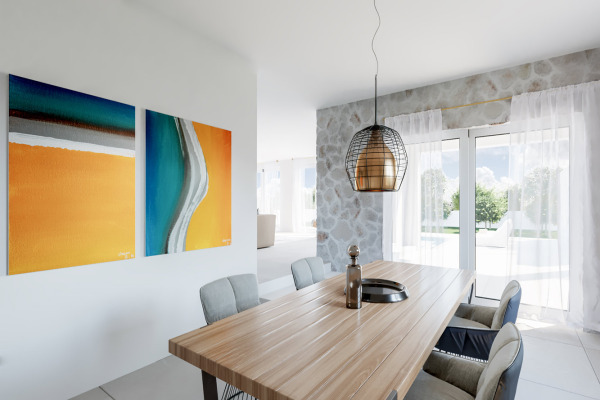 Neubauvilla im Fincastil im Ortskern von Andratx Bild 7