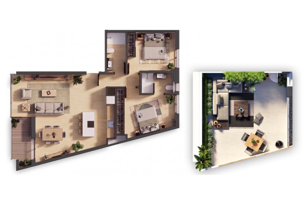 Modernes Neubau-Penthouse mit Dachterrasse im Zentrum von Palma Bild 7