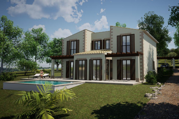 Baugrundstück mit eingereichtem Bauprojekt nahe dem Ort Muro im Norden Bild 3