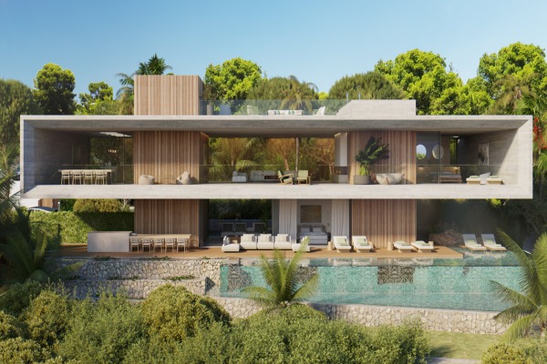 Einzigartiges Baugrundstück mit Projekt für eine Luxusvilla in 1. Meereslinie Bild 2