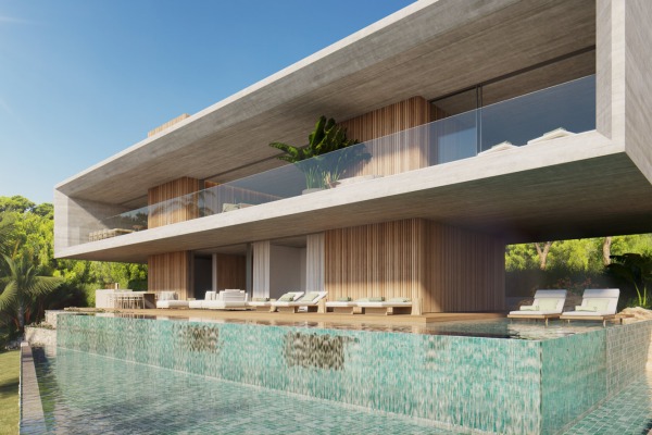 Einzigartiges Baugrundstück mit Projekt für eine Luxusvilla in 1. Meereslinie Bild 3