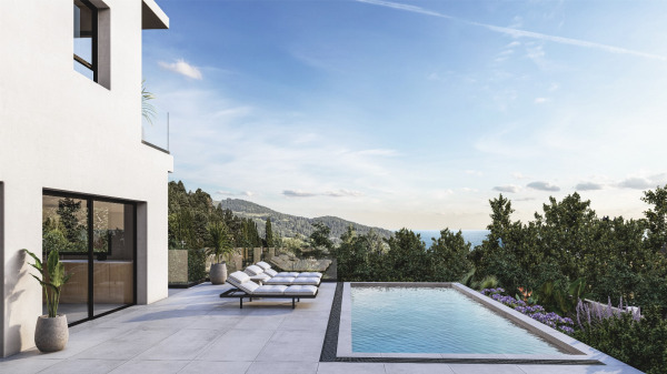 Meerblick-Baugrundstück mit Projekt für eine moderne Villa in Son Servera Bild 2