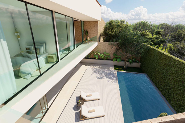 Exklusives Neubau-Stadthaus mit Pool und großem Innenpatio Bild 2