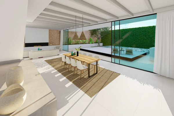 Exklusives Neubau-Stadthaus mit Pool und großem Innenpatio Bild 5