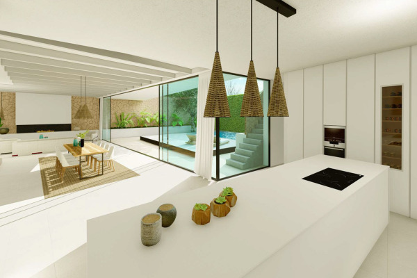 Exklusives Neubau-Stadthaus mit Pool und großem Innenpatio Bild 6