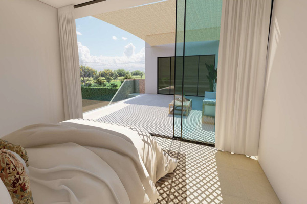 Exklusives Neubau-Stadthaus mit Pool und großem Innenpatio Bild 8