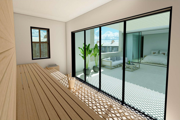 Exklusives Neubau-Stadthaus mit Pool und großem Innenpatio Bild 10