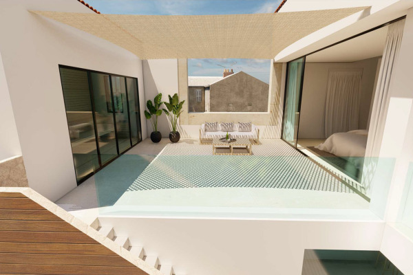 Exklusives Neubau-Stadthaus mit Pool und großem Innenpatio Bild 11