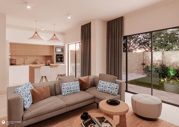 Moderne Neubauvilla mit Blick auf die Berge in Sa Cabaneta Bild 5