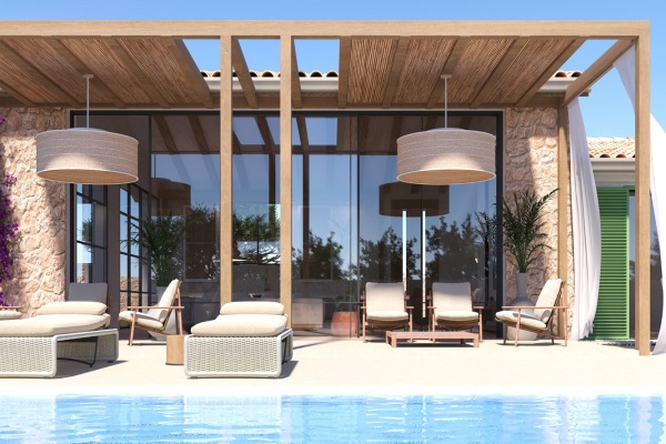 Exklusive Neubaufinca mit Blick auf die umliegenden Berge in Marratxi Bild 5