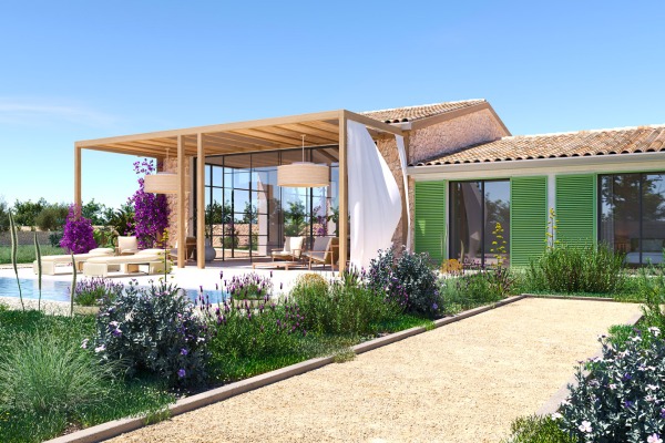 Exklusive Neubaufinca mit Blick auf die umliegenden Berge in Marratxi Bild 7