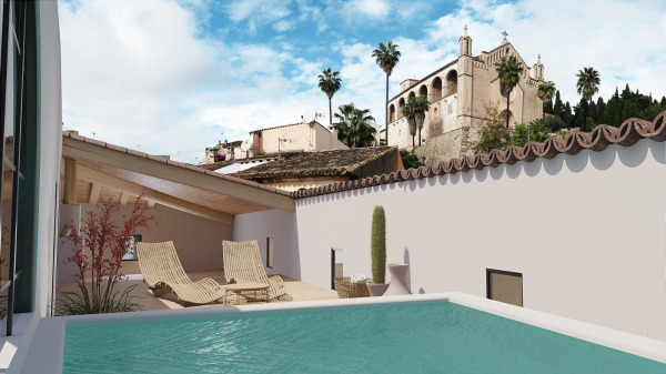 Luxuriöses Stadthaus mit Pool in zentraler Lage von Arta Bild 3