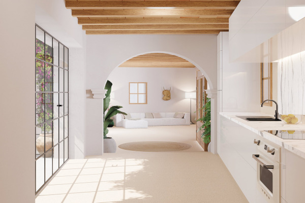 Luxuriöses Stadthaus mit Pool in zentraler Lage von Arta Bild 5