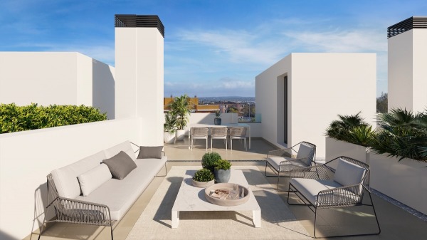 Moderne Neubau Reihenhäuser mit privatem Pool in Playa de Palma Bild 2