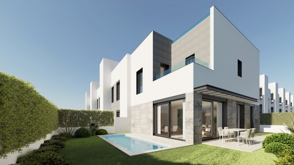 Moderne Neubau Reihenhäuser mit privatem Pool in Playa de Palma Bild 10