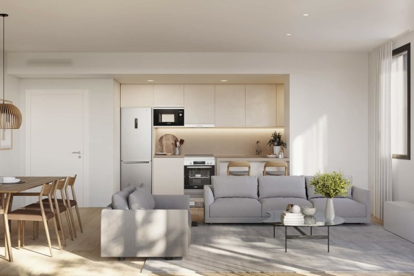 Strandnahe Neubauwohnung mit überdachter Terrasse in Palmas Nou Llevant Bild 3