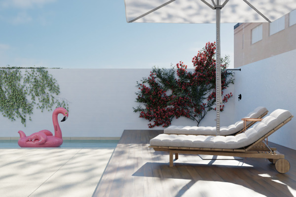 Modernes Neubau-Stadthaus mit Pool in El Molinar Bild 2