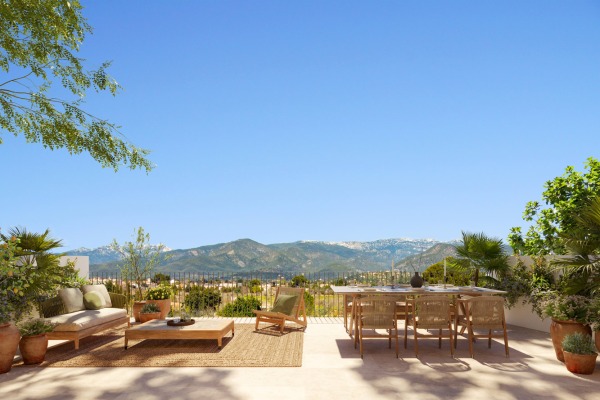 Modernes Neubau-Stadthaus mit privatem Pool in Santa Maria