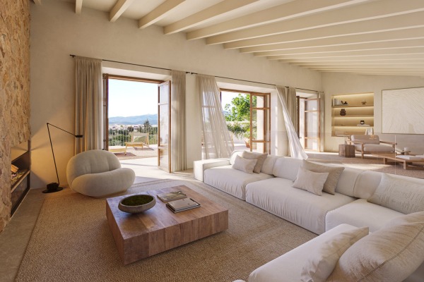 Modernes Neubau-Stadthaus mit privatem Pool in Santa Maria Bild 3