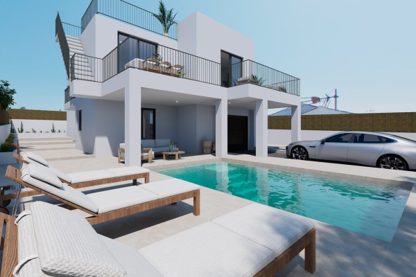 Neugebaute Villa mit Pool in Sa Cabaneta