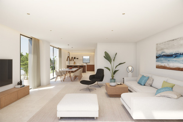 Moderne Neubau-Doppelhaushälfte mit privatem Pool in Portocolom Bild 4