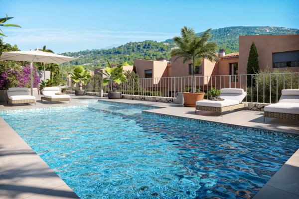 Neugebaute Reihenhäuser in mediterraner Residenz in Esporles nahe Palma Bild 4