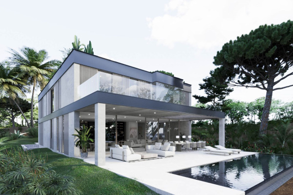 Baugrundstück mit Projekt für eine moderne Villa in Bendinat Bild 2