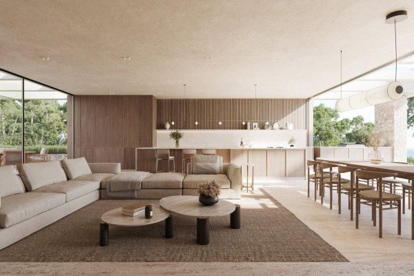 Neubau Luxusvilla in einzigartiger Lage in erster Meereslinie in Sa Torre Bild 7