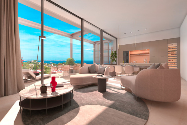 Moderne Neubauvilla mit traumhaftem Meerblick über die Bucht von Palma Bild 5
