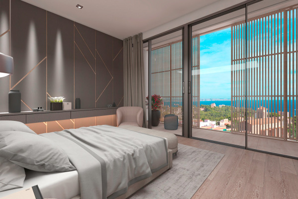 Moderne Neubauvilla mit traumhaftem Meerblick über die Bucht von Palma Bild 9