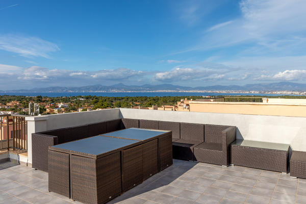 Penthouse mit atemberaubendem Ausblick auf das Meer und die Bucht von Palma Bild 10