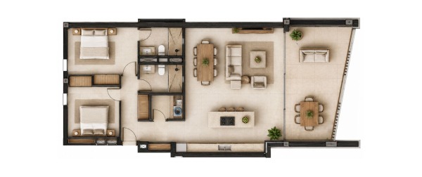 Exklusive Neubau-Erdgeschosswohnung mit eigenem Garten und Meerblick Bild 11