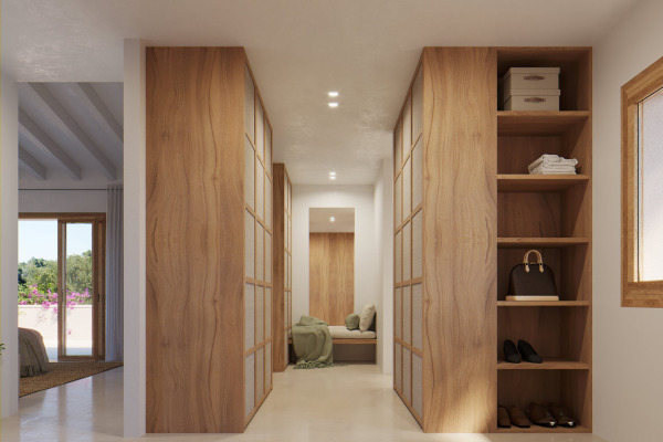 Neugebaute Finca mit Blick bis zum Meer in Son Servera Bild 12