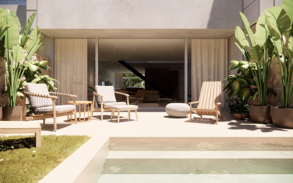 Neubau-Reihenhaus mit privatem Pool in Can Picafort im Norden Mallorcas Bild 2