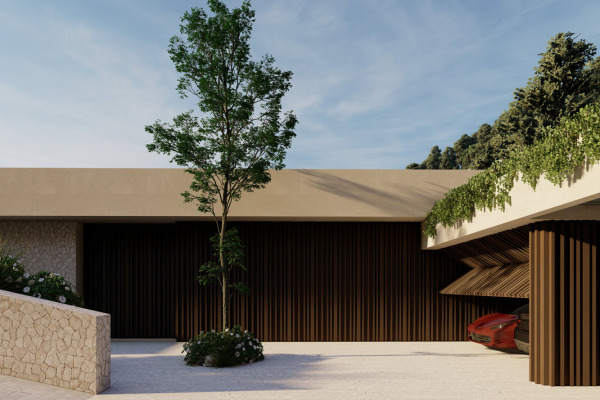 Baugrundstück mit Projekt für eine Luxusvilla mit Meerblick in Son Vida Bild 4