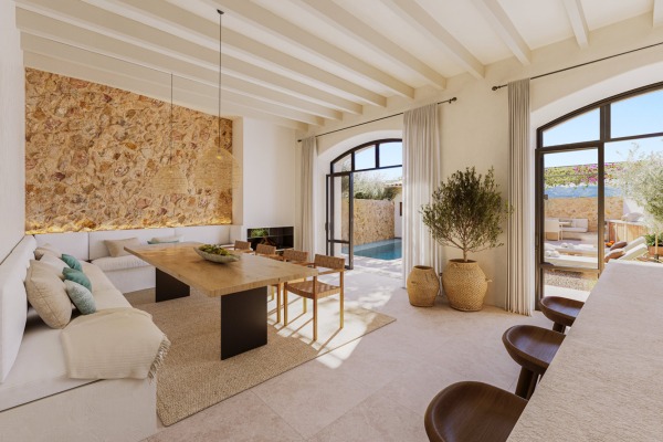 Neugebautes, mediterranes Stadthaus mit Pool in Santa Maria del Cami Bild 4