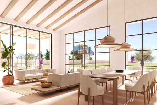 Neubauprojekt einer stilvollen Finca mit herrlichem Blick in Inca Bild 4