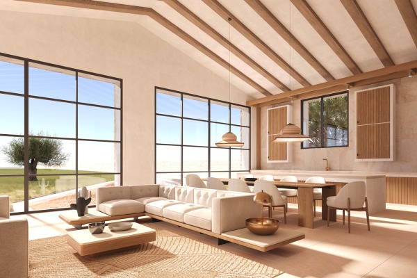 Neubauprojekt einer stilvollen Finca mit herrlichem Blick in Inca Bild 5