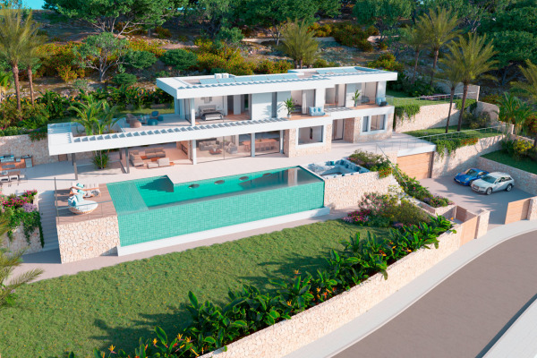 Grundstück mit Baugenehmigung und herrlichem Panoramablick in Bunyola Bild 3