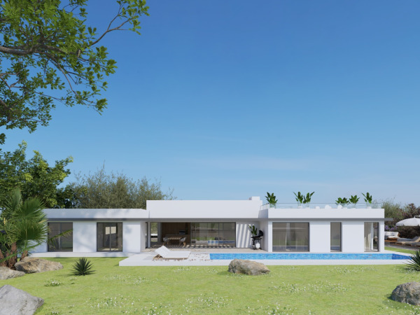 Baugrundstück mit eingereichter Baulizenz für eine Villa mit Pool Bild 3