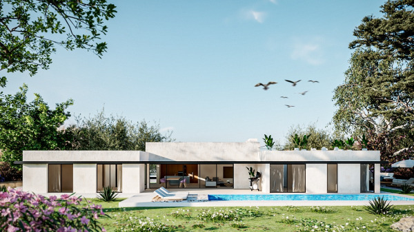 Baugrundstück mit eingereichter Baulizenz für eine Villa mit Pool Bild 4