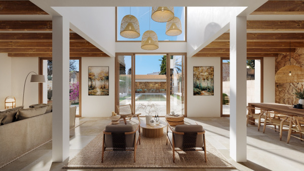 Elegantes Neubau-Stadthaus mit exklusiver Ausstattung und Pool in Santanyi Bild 3