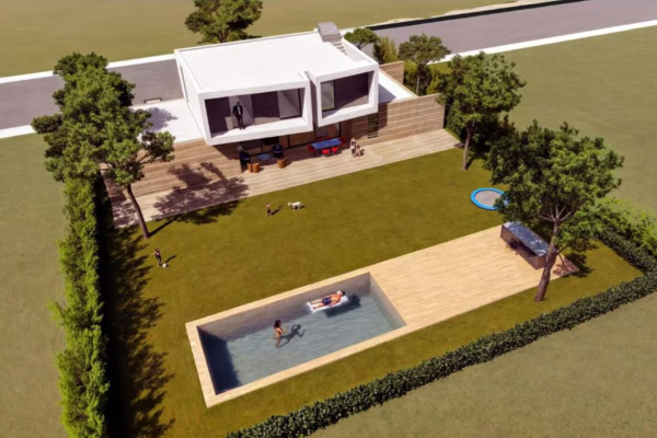 Moderne Neubauvilla mit Pool fußläufig zum Es Trenc Strand Bild 8